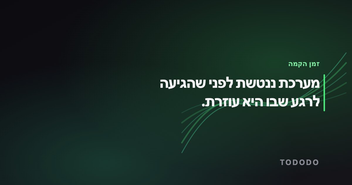 הקמת מערכת לעסק — מערכת ננטשת לפני שהגיעה לרגע שבו היא עוזרת.
